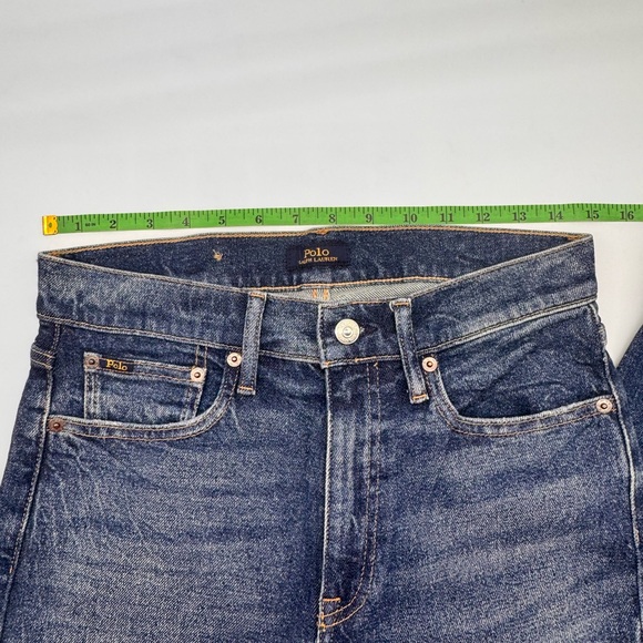 Polo by Ralph Lauren Indigo Tompkins Mid Rise Skinny Jeans, Size 28 *Flaw - Picture 7 of 16